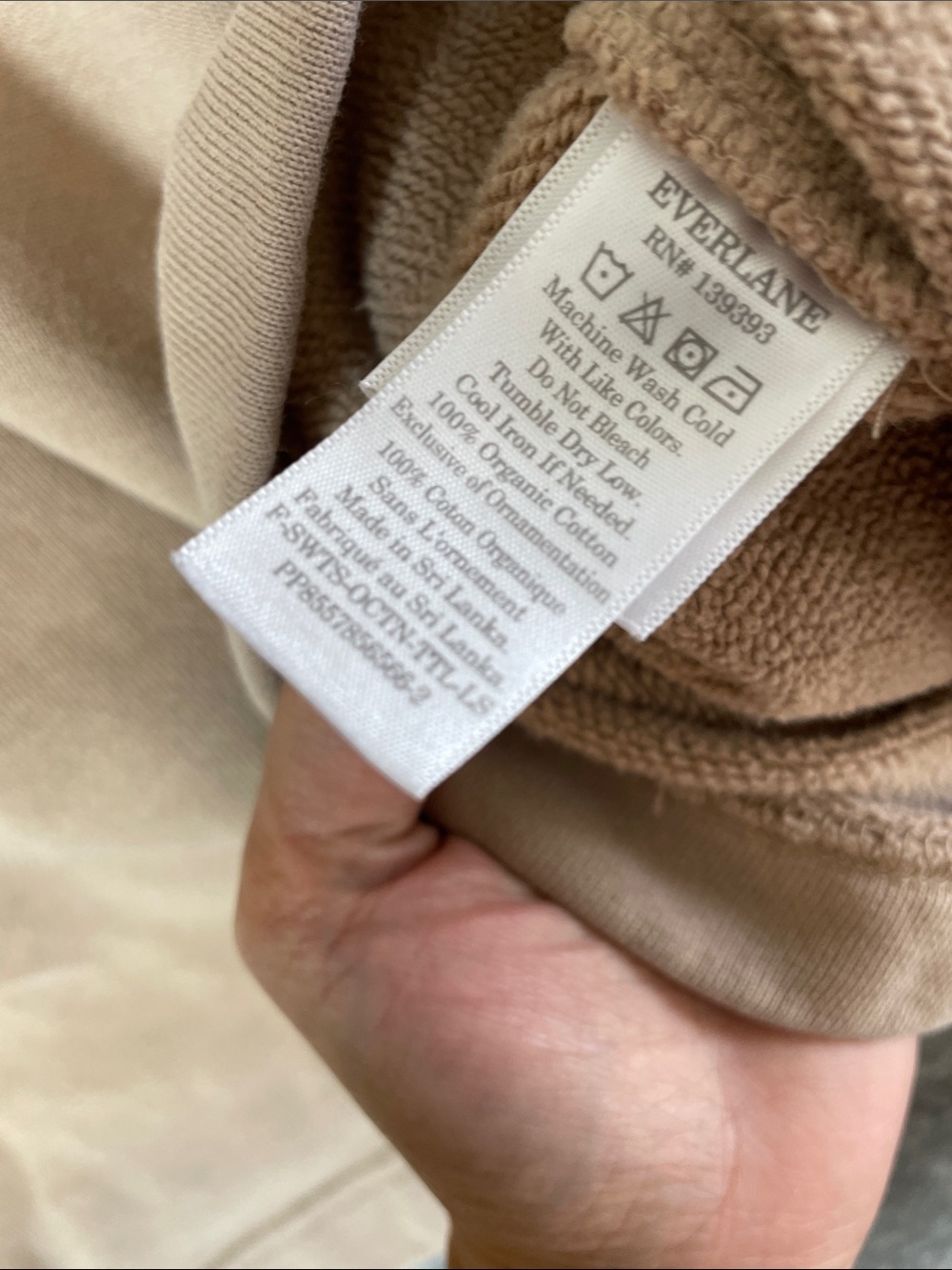 Everlane Organic Cotton Mock Neck Sweatshirt Small Minimalist Quiet Luxury - Picture 11 of 12
